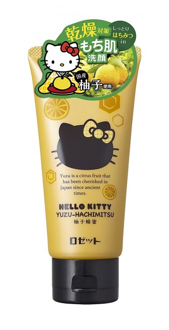 Rosette Japan Hello Kitty Yuzu Hachimitsu / Uji-Matcha Green Tea Face Wash 120g - Yuzu Hachimitsu - Yuzuhachimitsu