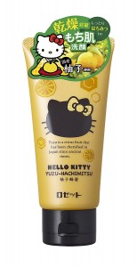 Rosette Japan Hello Kitty Yuzu Hachimitsu / Uji-Matcha Green Tea Face Wash 120g - Yuzu Hachimitsu - Yuzuhachimitsu