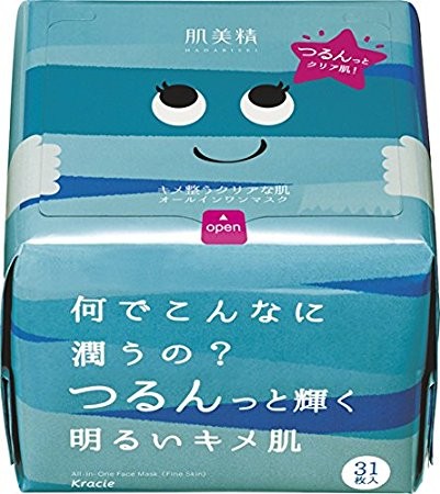 Kracie HADABISEI Daily Moisture Face Mask 31-Sheet Clear Texture / Moisture Type - Clear Texture - 4901417631688