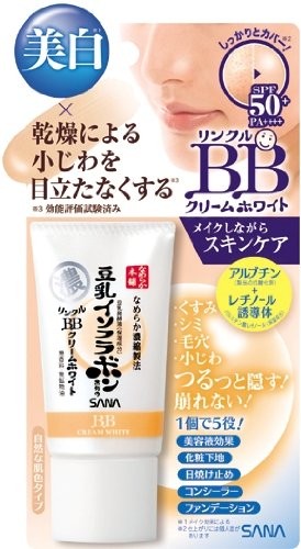 SANA Smooth Honpo Wrinkle BB cream white 30g - 4964596406584