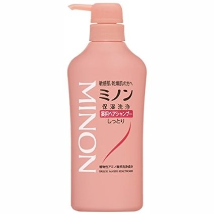 JAPAN Daiichi-Sankyo MINON Medicated Hair Shampoo / Conditioner - Hair Shampoo -450ml - 4987107617361